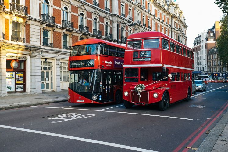 Autobusy v Londýně