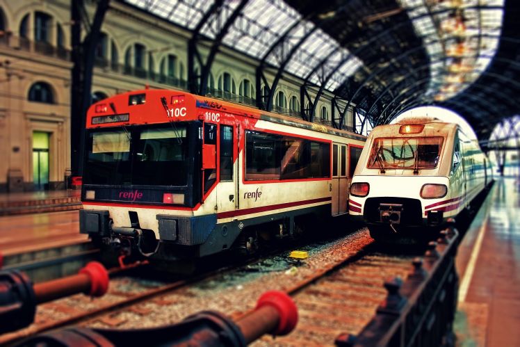 Vlaky v Barceloně